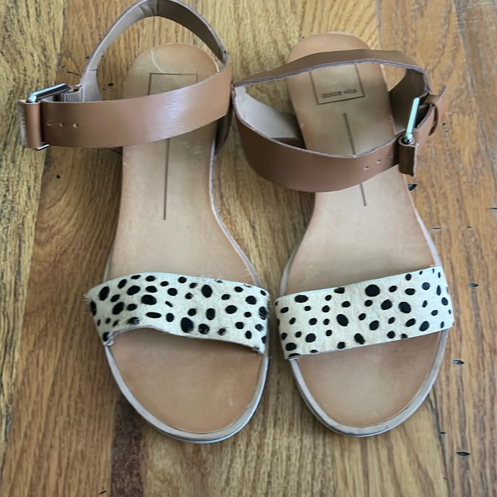 Dolce Vita leopard print aandal